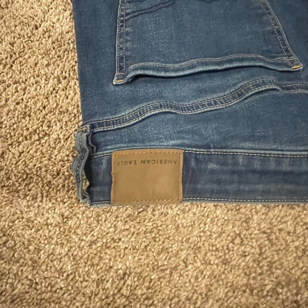 American Eagle Dark Blue Skinny Jeans - Picture 5 of 7